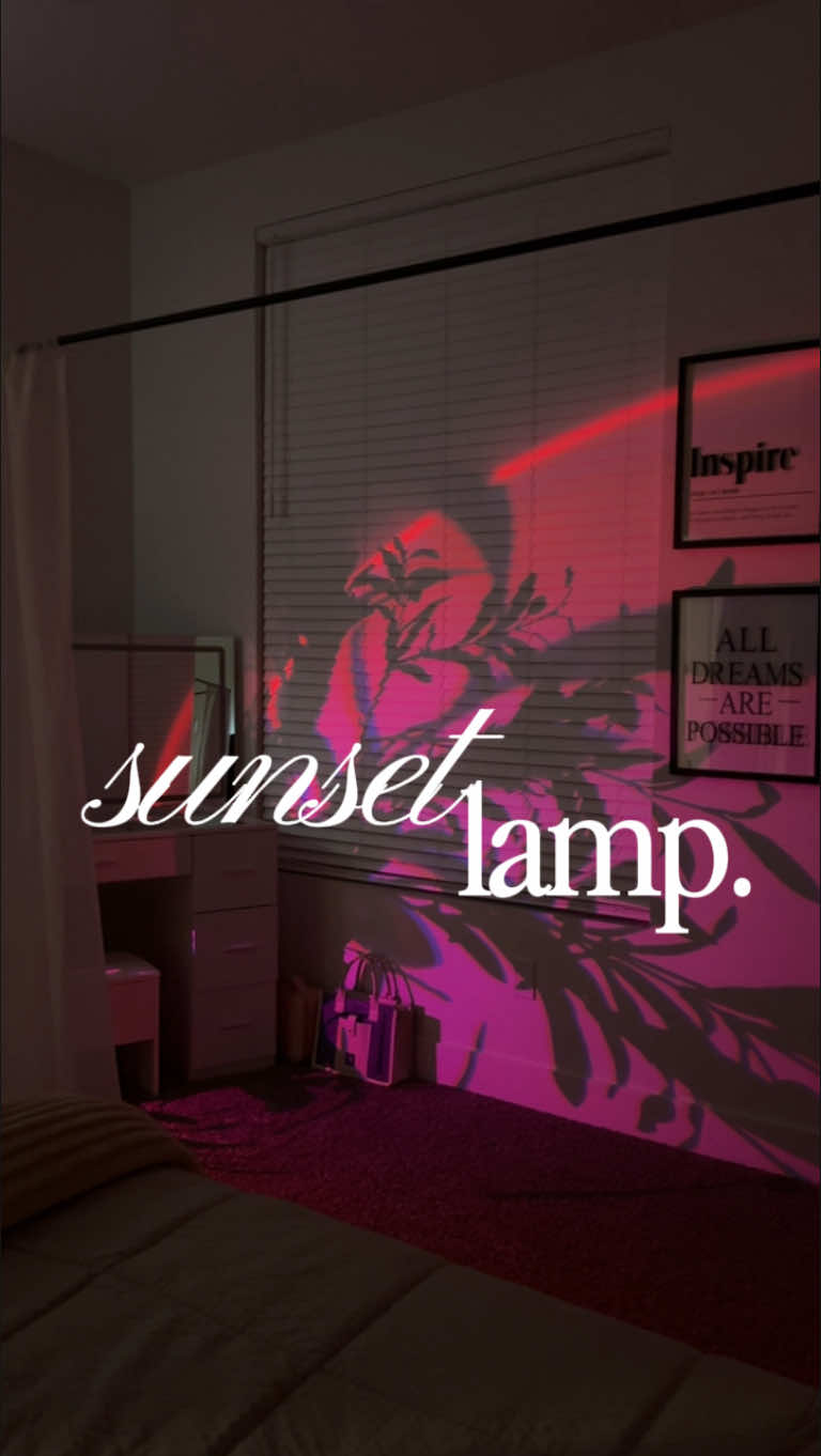 If there's one thing I'm going to do it's set a vibe 🌅 #theeabbyj #tiktokshopfinds #apartmentfinds #sunsetlamp #roomdecor 