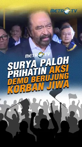 Ketua Umum Partai NasDem, Surya Paloh angkat bicara dan prihatin dengan demo yang berujung korban. #MetroTV #tiktokberita #tiktokmetrotv #berita #viral #fyp #suryapaloh #nasdem #nasdembersamarakyat #demo #dprri #dpr