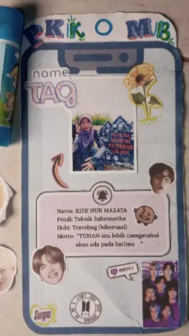 PKKMB UMNU KEBUMEN “Teknologi adalah alat yang paling kuat untuk mengubah 
 dunia” - Bill Gates. Mari wujudkan peradaban digital yang 
 inovatif melalui kreativitas mahasiswa baru! 
 #PKKMB2025 #PKKMBUMNU2025
 #TechnoCreative
 Saya RIFA' NUR MAZAYA dari KEBUMEN
 Mahasiswa program studi TEKNIK INFORMATIKA, siap 
 menjadi bagian dari UMNU KEBUMEN.
 Membentuk Mahasiswa Berilmu, Berbudaya, dan 
 Berkarakter.
 Techno Creative For Civilization: 
 Mewujudkan Kampus UMNU Kebumen Relevan dan 
 Berdampak.
 Salam Mahasiswa Indonesia!
 teman kelompok: @⋅˚₊‧ ଳ ‧₊˚ ⋅ @Fatkhul03 @appan @naylaa02 @Zain Ma Ruf 
 #pkkmbumnu2025#UMNUKEBUMEN. @pkkmb.umnu.2025 @umnu.kebumen 
 Menumbuhkan rasa kepemilikan dan menciptakan antusias Mahasiswa Baru UMNU 2025 terhadap Kampus UMNU KEBUMEN dalam menyambut semarak PKKMB 
 UMNU 2025. kakak pendamping : @فتك @Damar Galehhh 