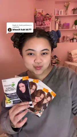 Replying to @Yoshi_wattimury Rambut aku ga pernah dibleaching ya, cuma emang sering diwarnain + rambut aku tipe yg gampang masuk warna! 😬🩷 (CAT RAMBUT DI LINK BIO NO.5) #haircolor #catrambut #garnier #goldenbrown #midnightblue 