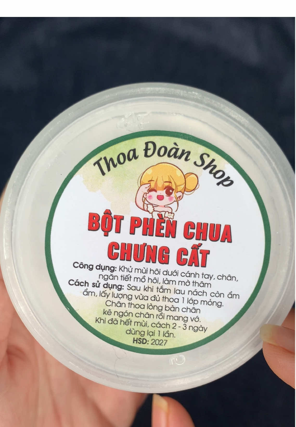Bột phèn chua chưng cắt trị hôi nách hôi chân ngăn tiết mồ hôi #xuhuong #botphenchua #phenchuachungcat #botphenchuatrihoinach #riwiew #phenchuatrihoinachvahoichan 
