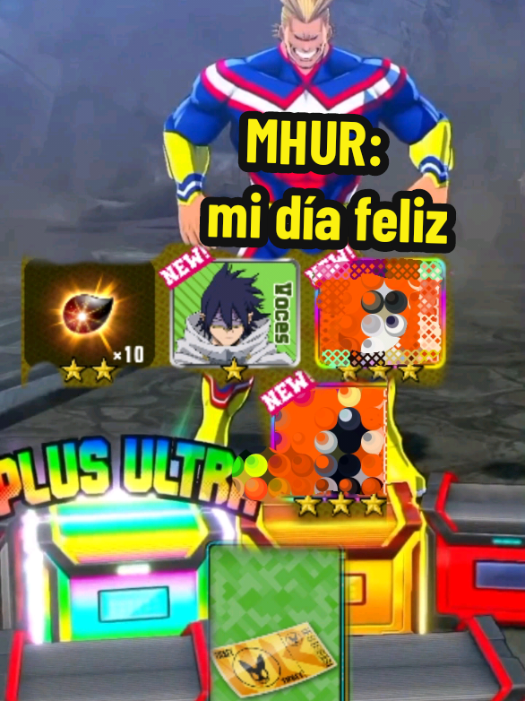 No es un golpe de suerte, es una manifestación. #myheroultrarumble #myheroacadamia #battleroyale #tamaki #gacha 