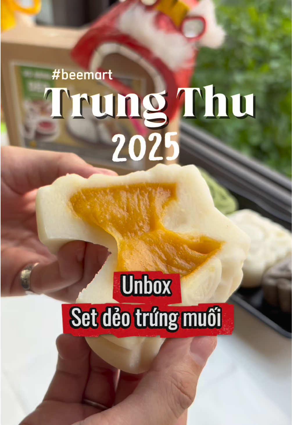 Unbox set bánh dẻo trứng muối hot hit nèo ❤️❤️❤️ #mooncake #setlambanhbeemart #banhdeotrungthu #setlambanhtrungthu #trungthu2025 