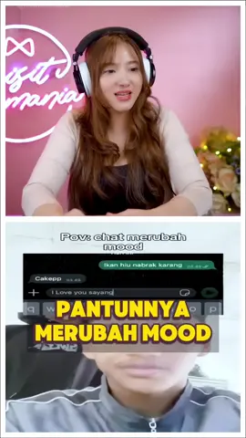 Pantunnya bikin mood jadi berubah tonton fullnya di YT channel MEISITA REACTION #meisitalomania #chat #pantun #mood #videolucu 