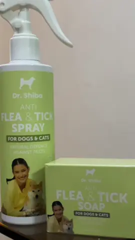 Double the care: Soap + Spray = Total Protection. 🛡️🐶💚 @Dr. Shiba & Prof. Bengal  #DrShiba #drshibaantitickandflea #antitickandflea 