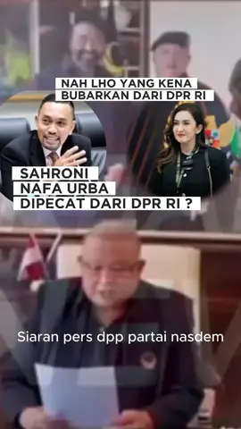keputusan yang tepat. Sahroni dan Nafa Urba resmi dipecat dari DPR RI. Apakah keputusan ini tepat atau ada permaianan politik dibaliknya? tuliskan pendapatmu di kolom komentar #pecat #politik #dprri #fyp #viral 