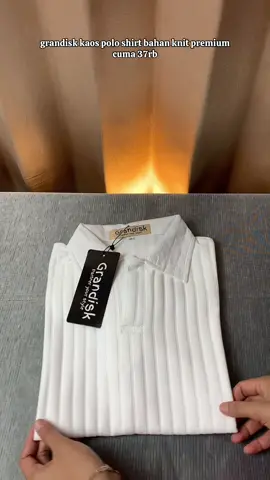 grandisk kaos polo shirt bahan knit premium cuma 37rb #unboxing #poloshirt #grandisk #poloknit 