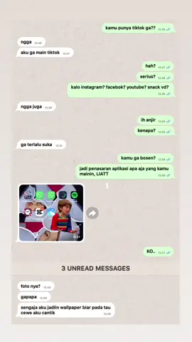 bukan apa', tapi dia jadiin fto aku wallpaper.. #fyp #sschat #xyzcba #4u 
