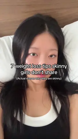 ⬇️ READ HERE ‼️ These are 7 weight loss tips that skinny girls never tell you!!! ✅ Save this video NOW!!! 1. They Create a Deficit Without Tracking. ✍️ The secret isn't obsessively tracking calories. It's building habits that create a deficit automatically. They eat high-volume foods (like massive salads) and prioritize protein, which keeps them full and satisfied on fewer calories without the mental drama of counting. 2. They Manage Blood Sugar, Not Just Calories. 🩸 They know that blood sugar spikes from carbs and sugar lead to fat storage. They pair every carb with a protein or fat to slow down the spike, keeping their fat-storing hormones quiet. 3. They 'Stack' Their Movement. 👟 They don't just rely on the gym. They 