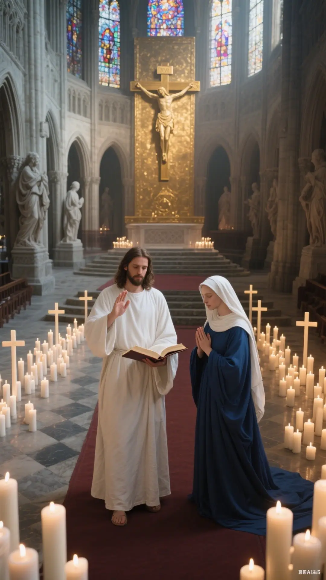 The Timeless Grace of the Virgin Mary. #MotherofJesus #CatholicFaith #Christianity #DivineGrace #HolyMother #ReligiousIcon #jesus