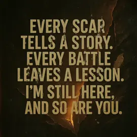Every scar tells a story. Every battle leaves a lesson. 🌑✨ I’m still here, and so are you. #ADICKTION #Serenity #OneDayAtATime