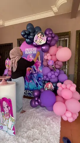 #birthdaydecoration #kpopdemonhunters #balloonkuantan #kuantanballoon 