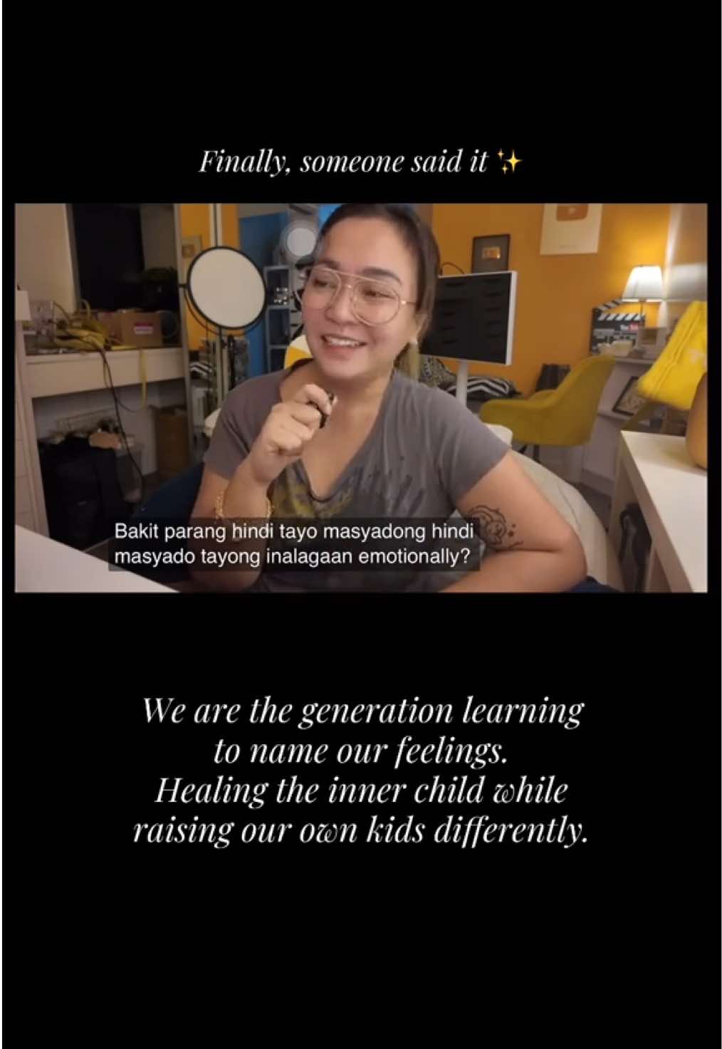 That emotion that was never acknowledged before… now we’re finally giving it a name. Now we’re finally allowing ourselves to feel it. #breakingthecycle #anneclutz #fyp #trending #viral 