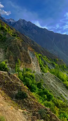 sunset in Gilgit❤  #creatorsearchinsights #village #vibe #foryoupage❤️❤️ #mountain 