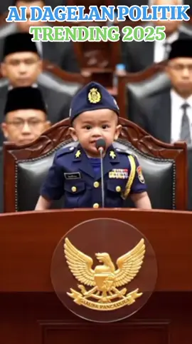 AI PARODI‼️Pidato singkat sang bocil, ingatkan penegakan hukum yang berkeadilan!?  #ai #parodi #funnybaby #viralvideo 