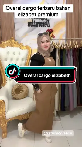 Overal cargo elizabeth terbaru#overall #gamismurah #dresses 