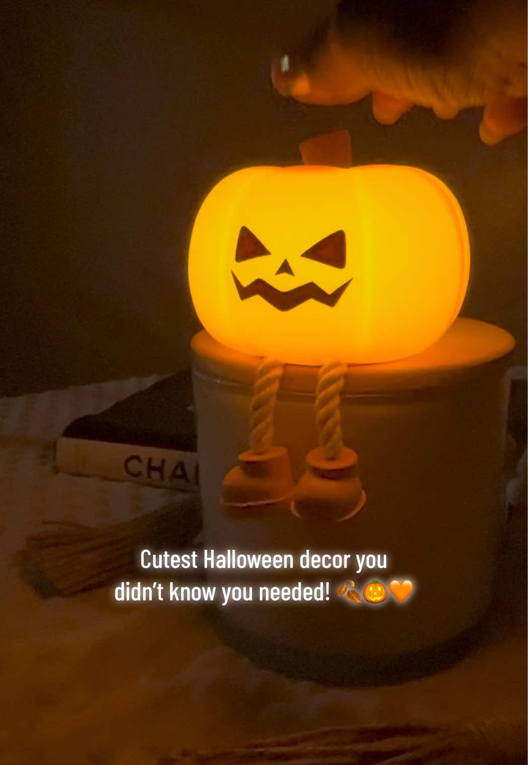 Spooky + cozy = this Halloween Pumpkin Night Light 🎃✨ 3 levels, rechargeable, kid-friendly, and the ultimate Halloween vibe 🍁✨ . . . . . . . . . . . . #pumpkinlight  #halloween  #summerween  #pumpkin  #tiktokshopcreatorpicks 