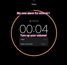 My new alarm for school🫶🏻❤️ #calm#makesmewakeup#engerized#amazing
