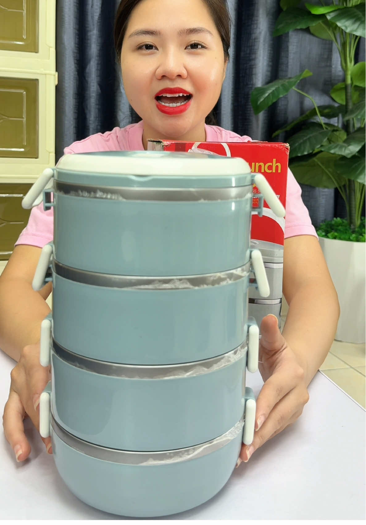 Cặp Lồng Cơm 4 Tầng, Hộp Đựng cơm văn phòng. #hopcomvanphong #hopcomgiunhiet #xuhuong #bongbuongbinh 