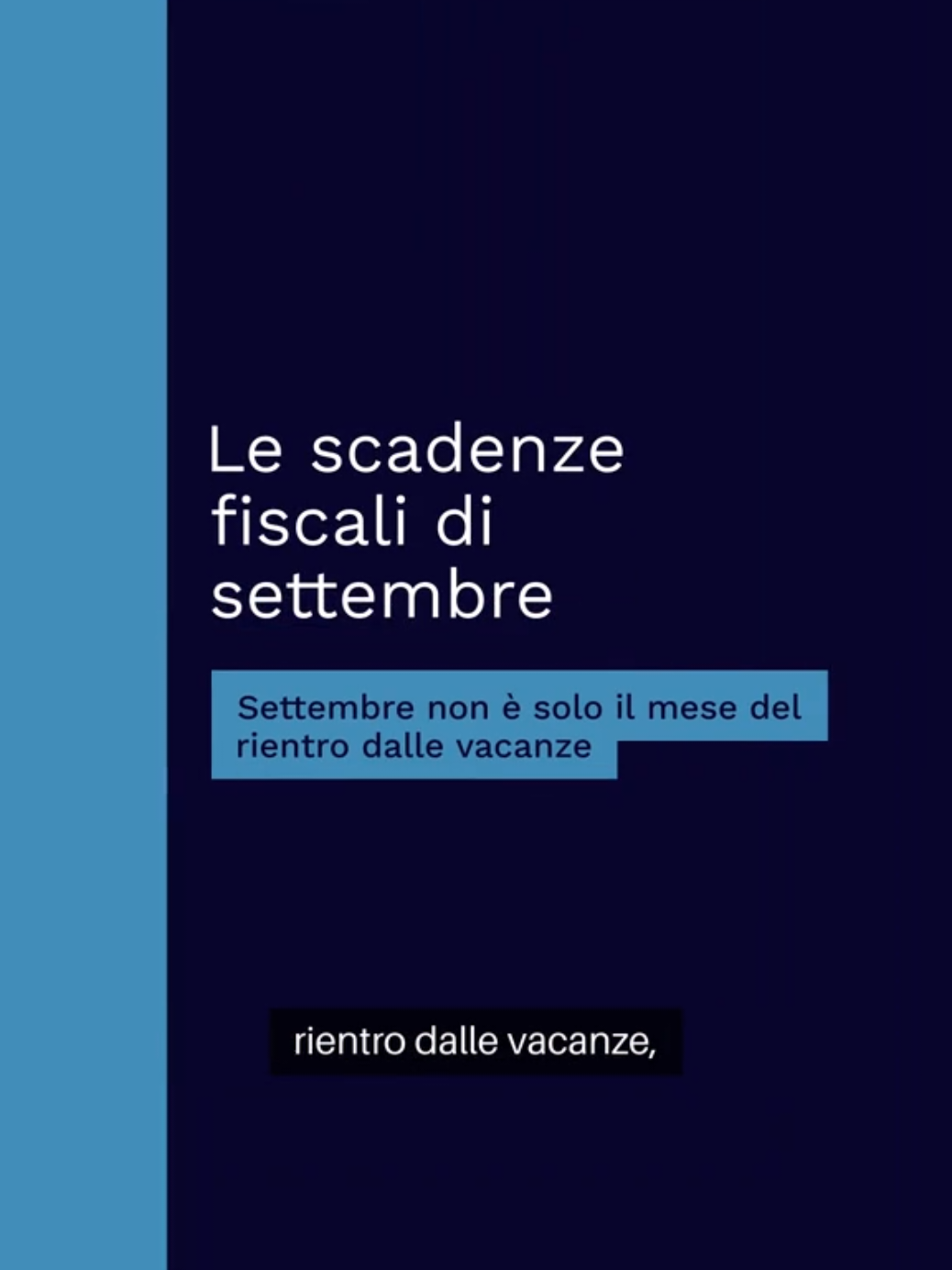 Rientro dalle ferie? Le scadenze fiscali ti aspettano! 😱 Settembre non è solo il mese del rientro, ma anche quello con il calendario fiscale più denso: ci sono ben 165 adempimenti da gestire! 🗓️ Dal 1° settembre riprendono i versamenti ordinari (IVA, Irpef, Ires, Irap) e l'Agenzia delle Entrate riparte con le notifiche. E non dimenticare la scadenza del 30 settembre per l'invio del modello 730 e l'adesione al concordato preventivo biennale. Vuoi scoprire tutte le date importanti? Non perderti il nostro reel! 👆 ➡️ ISCRIVITI ALLA NOSTRA NEWSLETTER PER RIMANERE SEMPRE AGGIORNATO: https://listmonk.studiopizzano.it/subscription/form .. e visita il nostro blog: https://www.studiopizzano.it/blog 👇 scrivimi nei commenti cosa ne pensi o se hai domande #scadenzefiscali #Commercialista #Fisco #agenziadelleentrate  #studiopizzano 