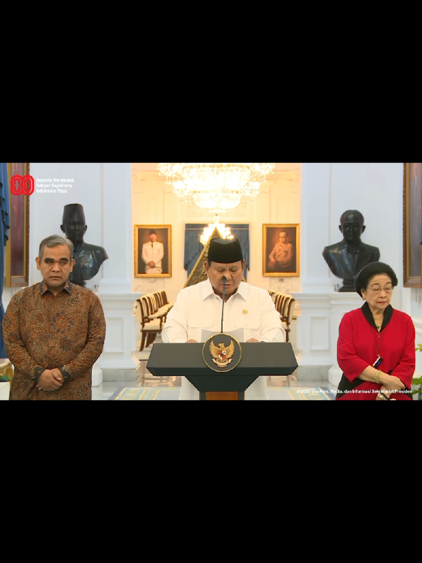 Keterangan pers Presiden Prabowo Subianto terkait situasi Indonesia saat ini. #prabowo #fyp #foryou #presidenri #prabowosubianto 