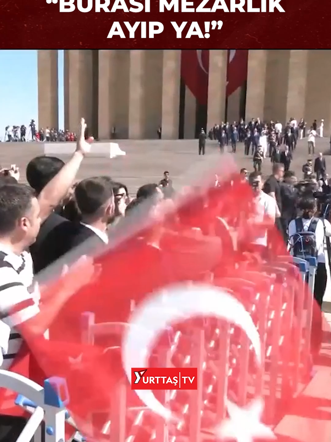 Anıtkabir'de ''Recep Tayyip Erdoğan'' sloganlarına tepki! Umut Akdoğan: Burası Anıtkabir!
