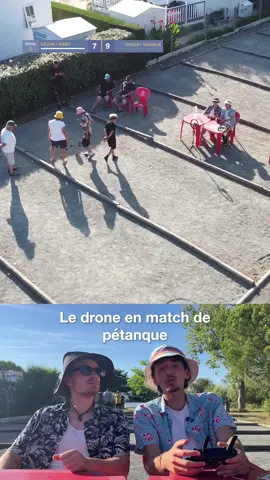 Ça dégaine le drone en match de pétanque dans un camping 😭 #petanque #camping 