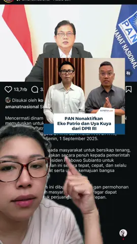 PAN RESMI MENONAKTIFKAN EKO PATRIO & UYA KUYA DARI DPR RI