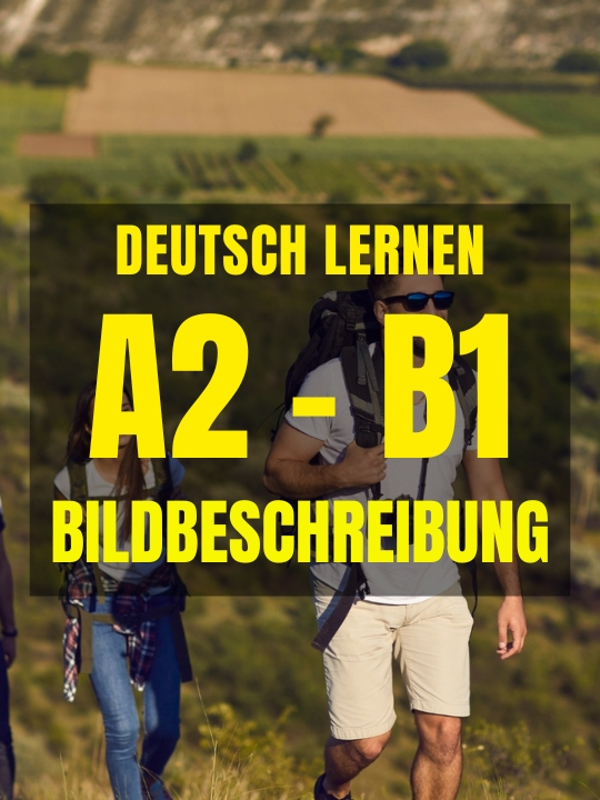 🥾 Abenteuer in den Bergen: Perfekte Bildbeschreibung für deine A1/B1-Prüfung 🌄 In diesem Bild sehen wir eine Gruppe von jungen Menschen, die gemeinsam wandern. Alle tragen Rucksäcke und bequeme Kleidung. Der Mann vorne trägt außerdem eine Kamera um den Hals, was darauf hindeutet, dass sie unterwegs auch Fotos machen. Im Hintergrund sehen wir grüne Felder und Hügel, die Landschaft wirkt weit und offen. Die Stimmung ist fröhlich und aktiv, die Gruppe scheint Spaß an der Bewegung in der Natur zu haben. ✅ Relevante Wörter & Redemittel für deine Bildbeschreibung: wandern, Berge, Natur, Freunde, Rucksack, Kamera, Landschaft, Bewegung, Ausflug, fröhlich 👉 Jetzt bist du dran! Gehst du lieber in den Bergen wandern oder machst du einen Spaziergang im Park? 💬 Schreib deine Antwort oder deine eigene Bildbeschreibung in die Kommentare und übe für telc, DTZ oder Goethe-Prüfungen! #bildbeschreibung #GermanB1 #b1prüfung #DeutschA2 #deutscha1 #GermanExam #DeutschB1 #GermanSpeaking #TELCB1 #LearnGerman #MündlichePrüfung #Deutschlernen #deutsch_lernen #DaF #StudyTok #GoetheB1 #deutsch #LanguageLearning #learndeutsch #deutschkurs
