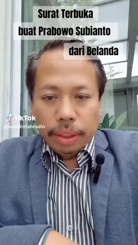 Dari Belanda untuk presiden Republik Indonesia 🔥 Pemikiran sama tapi apakah Prabowo berani dan apakah Prabowo bakal bersama rakyat seperti pidato nya yg lalu saya 