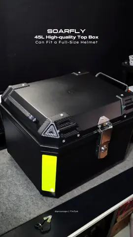 Upgrade your ride! 🏍️ This 45L high-quality motorcycle top box gives you all the space you need for every adventure! #topbox #motorcycle #motorcycletopbox #rideressentials #topboxformotorcycle 