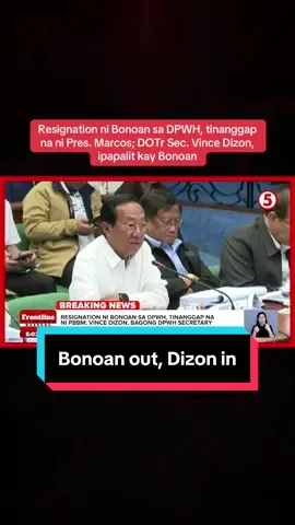 Tinanggap na ni Pres. Bongbong Marcos ang pagbibitiw ni Public Works Sec. Manuel Bonoan. Ipapalit sa kanya si Transportation Sec. Vince Dizon. #FrontlineWeekend