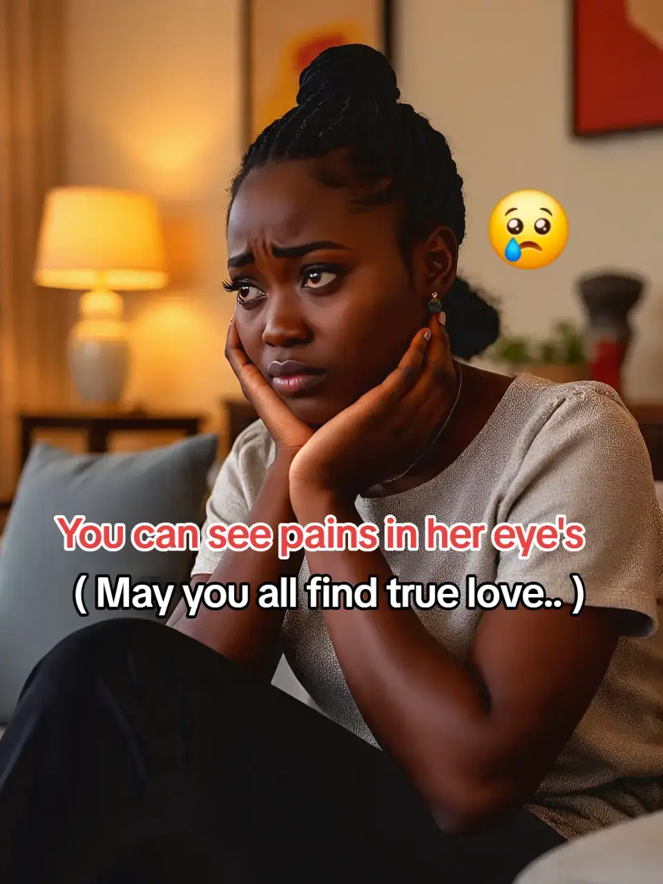 You can truly observe a hard pains in her eyes, may you all see true love ❤️ 