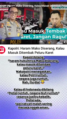 coba aja dulu bubarin polisi nya !!!!!#news #TikTokNews #viral #fyp #indonesia 