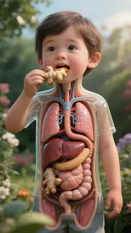 Ginger effects 😱😱😱  #3D #anatomy #ginger #sideeffects #viral 
