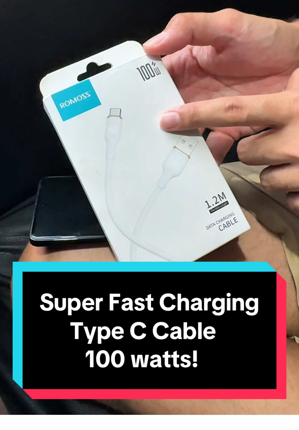 Romoss 100w Type C Cable Cord #superfastcharging #typeC #fastchargingcord #Romoss 