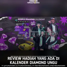REVIEW SEMUA HADIAH KALENDER DIAMOND UNGU! 🗿🔥 Hashtag: #garena #ffmax #freefireupdateinfo #freefire