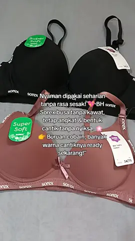 BH sorex busa tanpa kawat, Adem, ringan angkat maksimal #BHsorex #BHnyaman #tanpakawat #gajiansale 