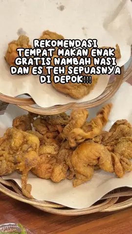 REKOMENDASI TEMPAT MAKAN ENAK GRATIS NAMBAH NASI DAN ES TEH SEPUASNYA DI DEPOK!!! #kulinerdepok #marijan #SerunyaDiTiktok #FoodFestOnTiktok #Fyp 
