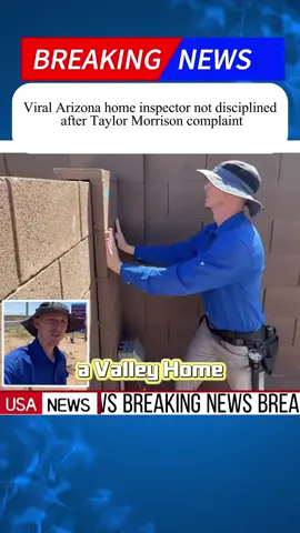 Viral Arizona home inspector not disciplined after Taylor Morrison complaint #foryou #news #greenscreen 
