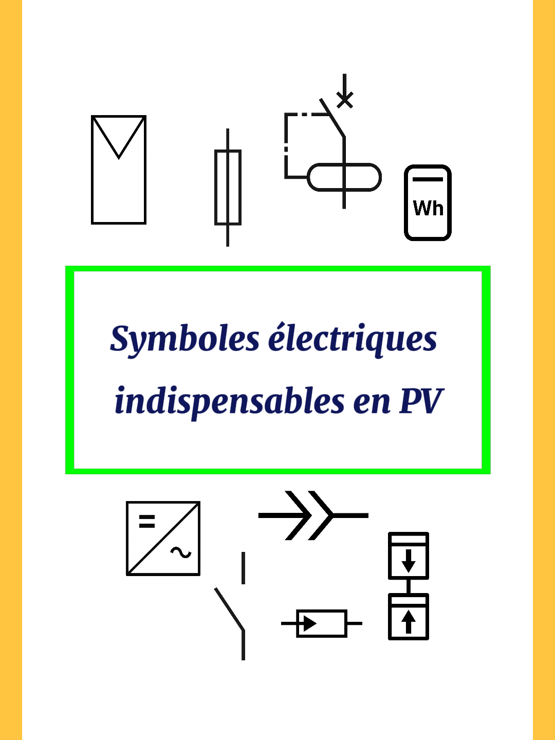 Les symboles électriques essentiels des schémas PV ☀️🔋⚡️ #photovoltaic #photovoltaik #photovoltaique #solarpv #energiesolaire #electricite