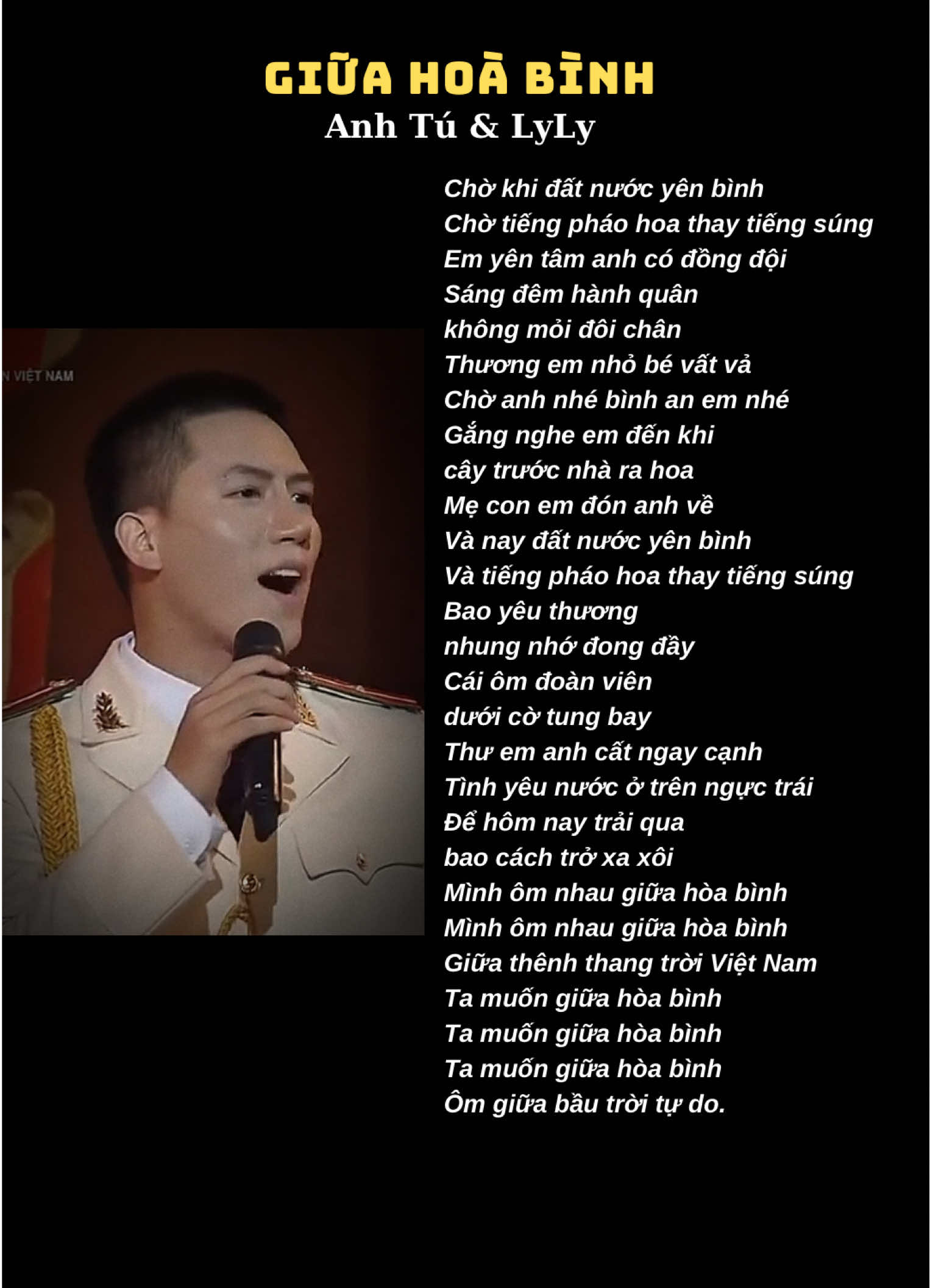 🇻🇳 Chờ tiếng pháo hoa thay tiếng súng… #nhachaymoingay #lyrics #nhackhangchien #quockhanh2thang9 #vietnamtoiyeu 