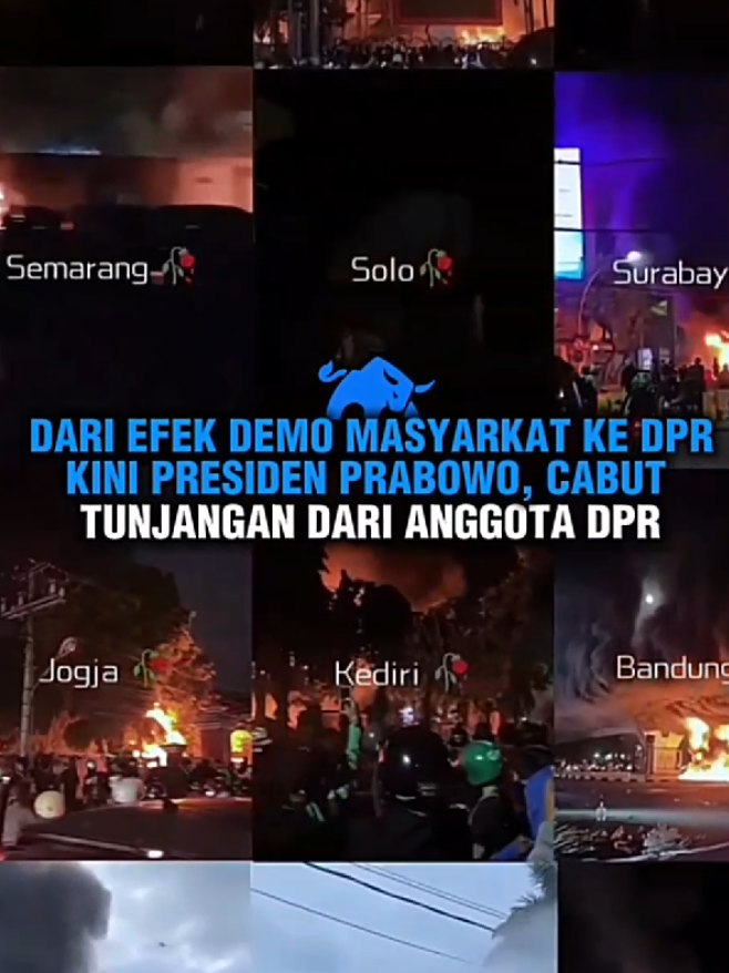 Jika tunjangan DPR dicabut, beberapa efek yang mungkin terjadi adalah : 👇 - *Pencitraan positif*: DPR akan dianggap lebih berpihak pada rakyat dan tidak lagi dianggap sebagai lembaga yang hanya memikirkan kepentingan sendiri. - *Legitimasi meningkat*: Dengan mengurangi privilese, DPR dapat meningkatkan legitimasi dan kepercayaan publik, sehingga jarak antara rakyat dan wakilnya dapat diperkecil. - *Anggaran lebih efektif*: Dana yang sebelumnya digunakan untuk tunjangan dapat dialihkan untuk kebutuhan yang lebih penting, seperti pendidikan, kesehatan, dan infrastruktur. - *Kinerja DPR lebih fokus*: Tanpa tunjangan yang besar, DPR mungkin akan lebih fokus pada kinerja dan fungsi utamanya, seperti legislasi, pengawasan, dan anggaran. Namun, perlu diingat bahwa pencabutan tunjangan DPR juga dapat memiliki efek negatif, seperti: - *Motivasi kerja menurun*: Tanpa insentif yang memadai, motivasi kerja anggota DPR mungkin menurun, yang dapat mempengaruhi kinerja mereka. - *Kesulitan mencari kandidat berkualitas*: Jika tunjangan dicabut, mungkin akan lebih sulit mencari kandidat yang berkualitas untuk menjadi anggota DPR. Dalam konteks ini, penting bagi DPR untuk mempertimbangkan secara hati-hati dampak dari pencabutan tunjangan dan mencari solusi yang adil dan efektif  #dpr #demo #prabowo #stockwise #fyp 