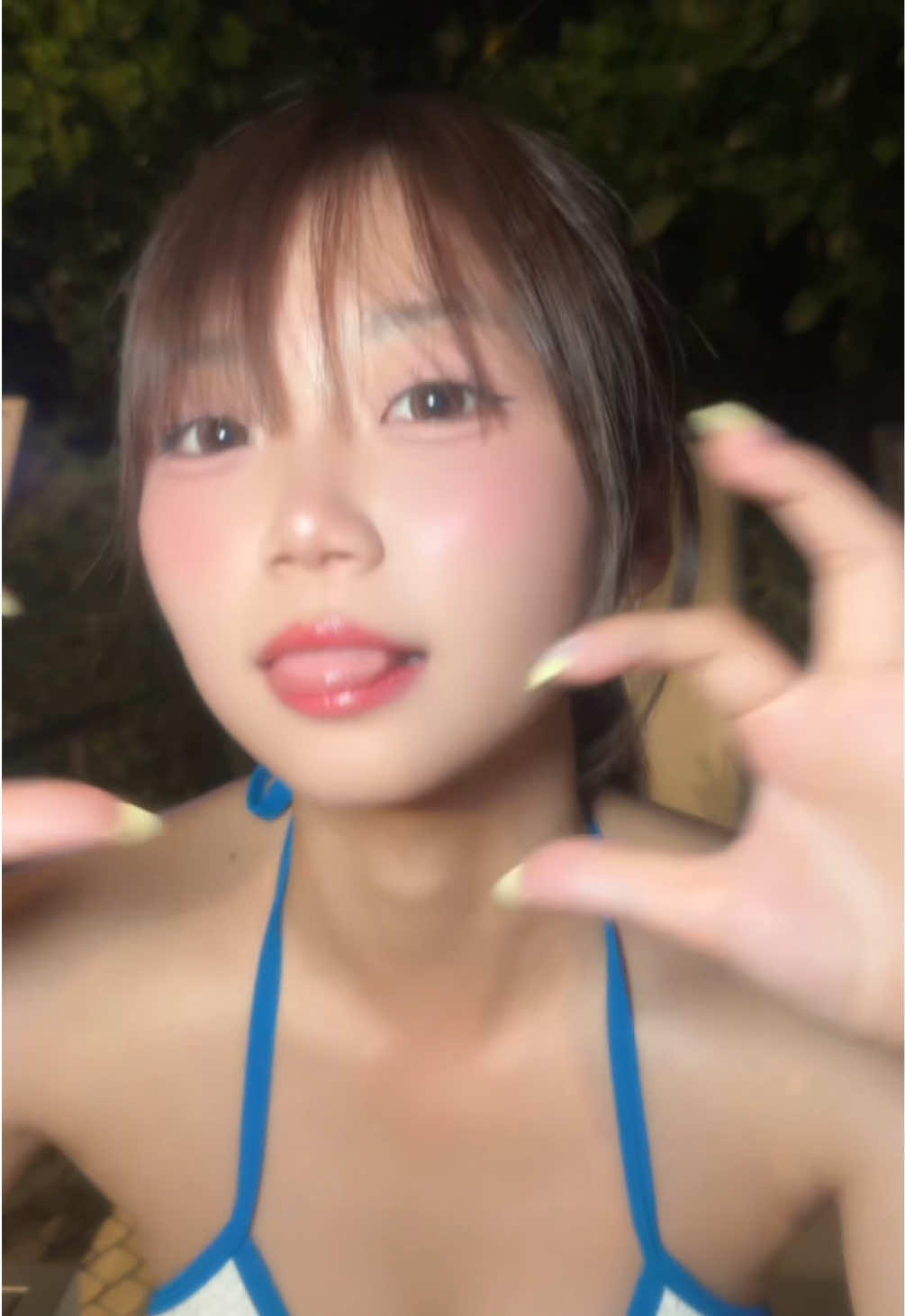才能かもです#05년생 #fyp #fypシ #水着 #おすすめにのりたい #ヒルトンホテル #ナイトプール 