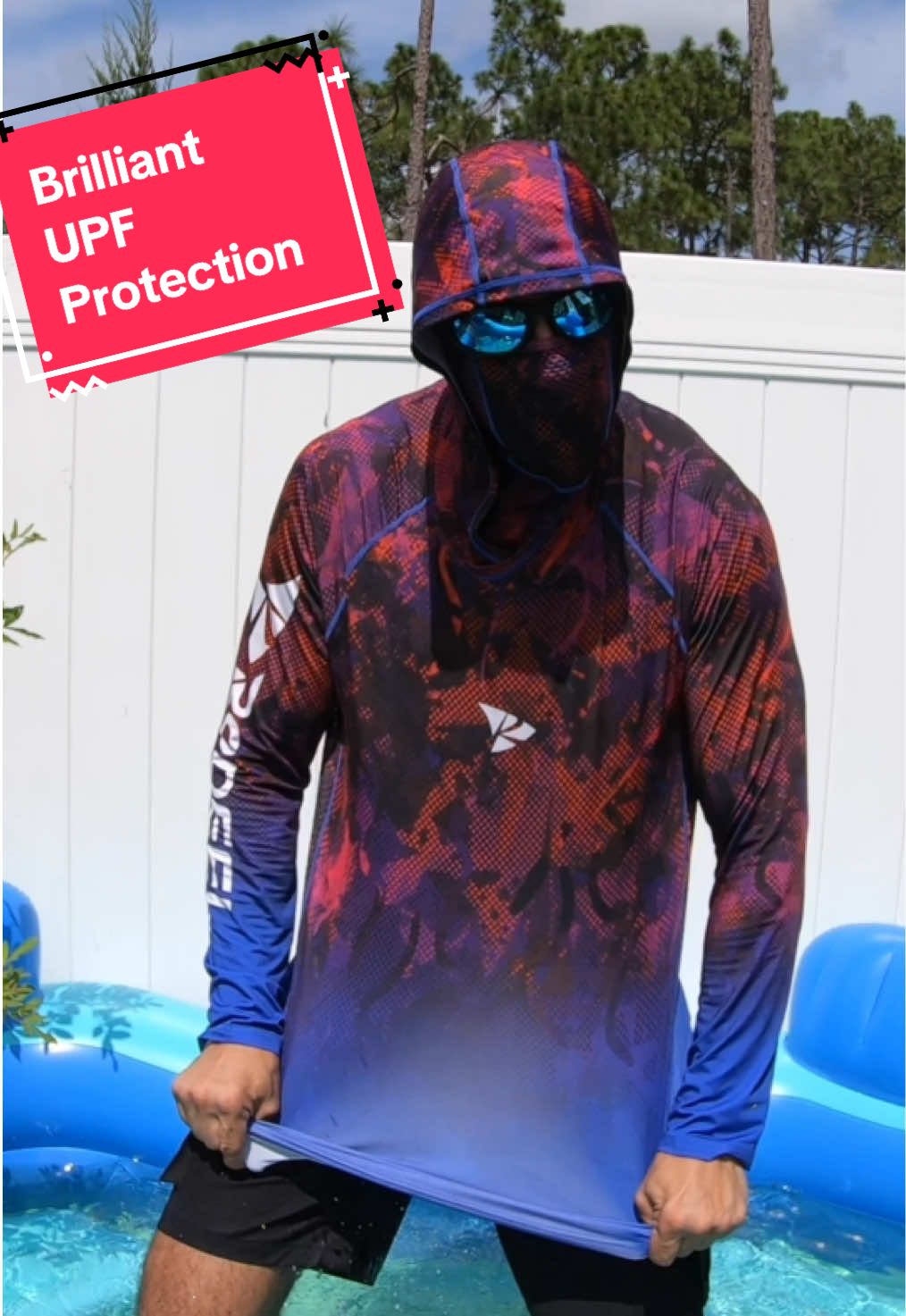 Brilliant multi-feature UPF sun protection shirt! Fishing essentials! #sunshirt #sunprotectionshirt #upfshirt #fishinghoodie #creatorsearchinsights 