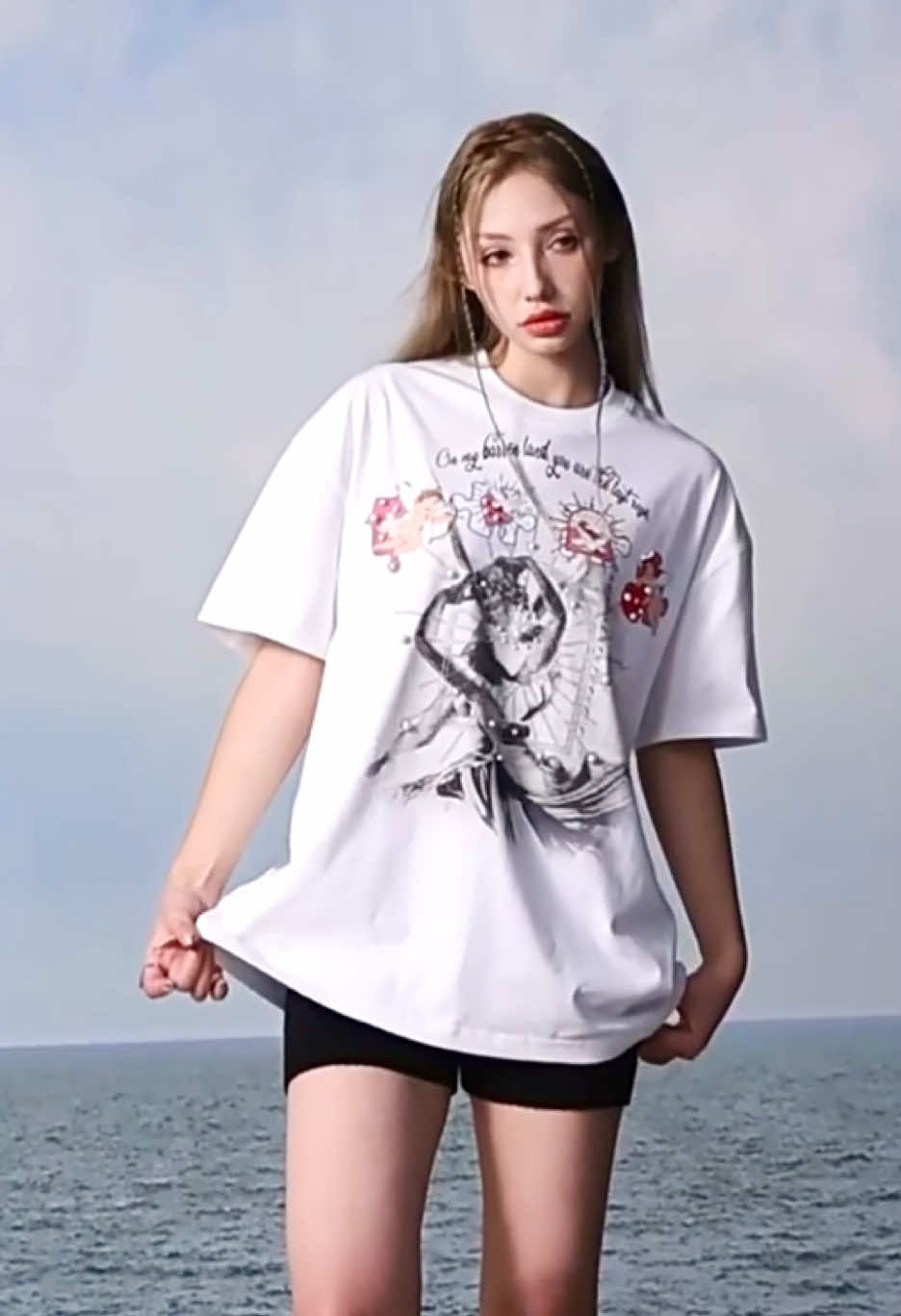 Love in pieces. The YADcrew Cupid Kiss Pearl Puzzle Graphic Tee redefines streetwear with its unique design. Follow @FACE_3_FACE for more exclusive drops. #YADcrew #Streetwear #PuzzleTee #GraphicTee #FashionTok #UrbanStyle