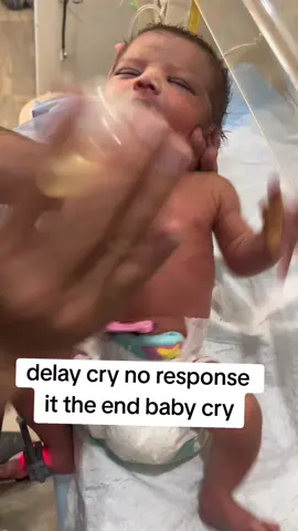 no cry after delivery it's the end baby crying #usa🇺🇸 #newborn 