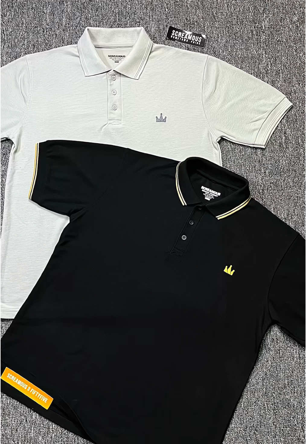 Tekomendasi kaos polo shirt crown screamous #kaospria #kaospolo #poloshirtpria #screamous #gajiansale 
