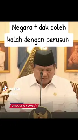 tindak tegas siapapun yang melakukan segala pengrusakan #JagaIndonesia #SaveFasum  #prabowosubianto #indonesiaemas 
