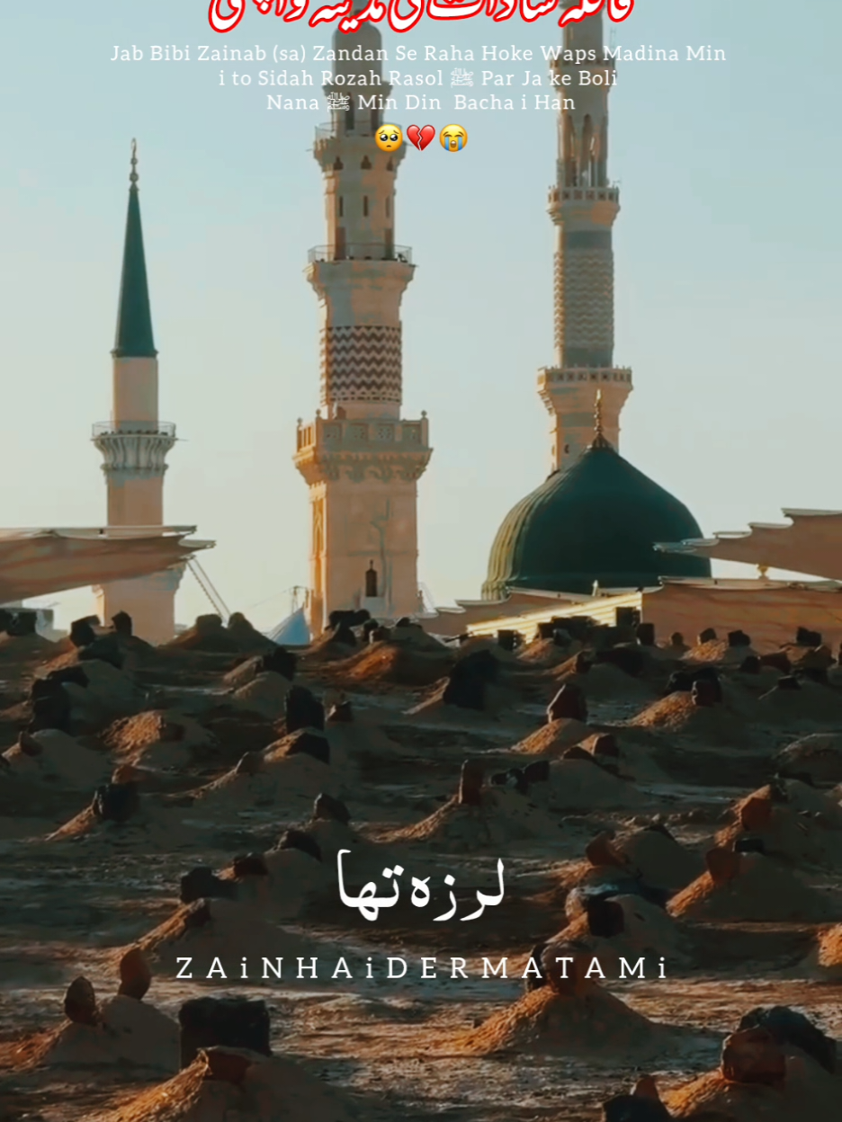 Nana Mae Deen Bacha Aii Han / 8 Rabi Ul Awal قافلہ سادات کی مدینہ واپسی 🥺💔😭 please TikTok team don't under review 🙏🏻🙏🏻 . . #8rabiulawal #madinawapsi #bibizainab #viewsproblem #growmyaccount 